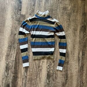 Urban Outfitters Multicolor Striped Turtleneck Sweater